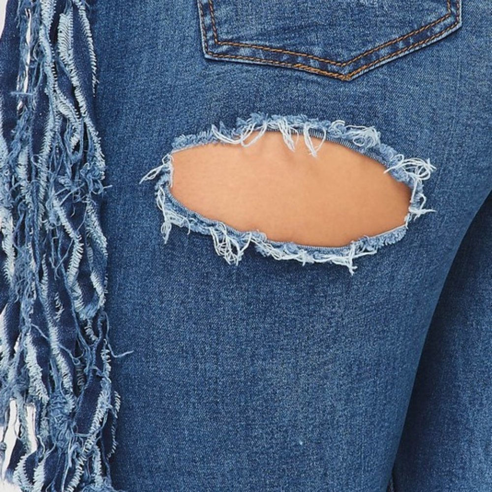 Joy Fringe Ripped Jeans - Picture 5 of 5